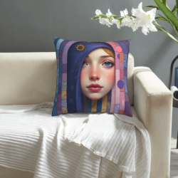 Funda de Almohada de Peluche 'Dreamy Girl' - Okomall