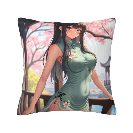日系美少女抱枕套 - 樱花庭院 | Okomall