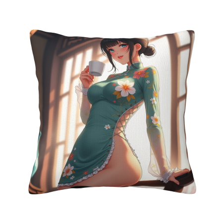 魅惑少女毛绒抱枕套 - Okomall
