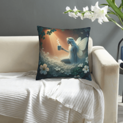 梦幻森林毛绒抱枕套 - 18x18英寸 | OKOMALL