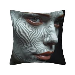 Housse de coussin géométrique psychédélique double face - Okomall