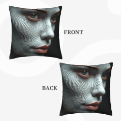 Double-Sided Psychedelic Geometric Pillow Cover - Okomall