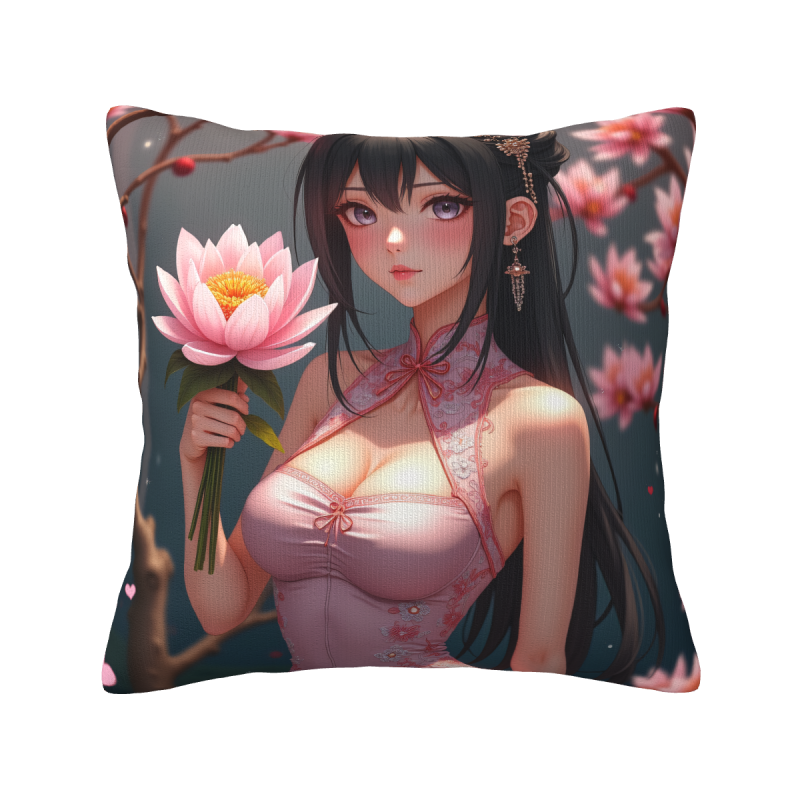 日系美少女抱枕套 - 樱花庭院 | OkoMall