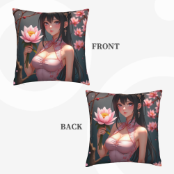 日系美少女抱枕套 - 樱花庭院 | OkoMall