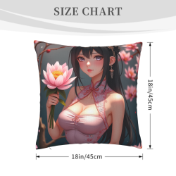 日系美少女抱枕套 - 樱花庭院 | OkoMall