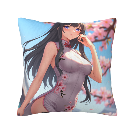 动漫少女樱花抱枕套 - Okomall