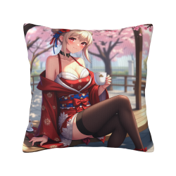 日式少女抱枕套 - 樱花少女 | Okomall