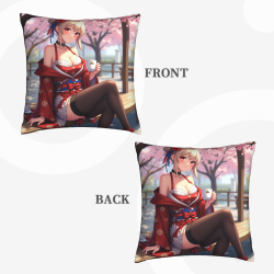 Japanese Anime Girl Pillow Cover - Sakura Girl | Okomall
