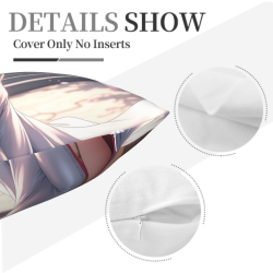 Funda de Almohada Japonesa de Cerezo y Chica - Okomall