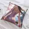 精美少女毛绒抱枕套 - Okomall