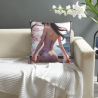 Taie d'Oreiller en Peluche Motif Fille Jolie - Okomall