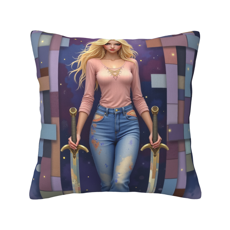 몽환적인 소녀 плюшевая наволочка - 18x18인치 | OKOMALL