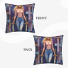 Housse de coussin en peluche Magical Girl - 18x18 pouces | OKOMALL