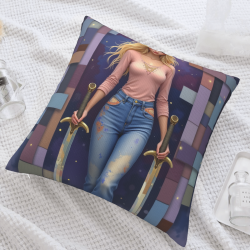 몽환적인 소녀 плюшевая наволочка - 18x18인치 | OKOMALL