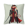 精美武士女抱枕套 - Okomall