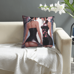 Anime Girl Plush Pillow Cover - Okamall Official Store