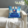 Housse de coussin en peluche à motif de ciel étoilé - Okomall