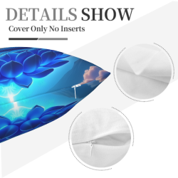 Housse de coussin en peluche à motif de ciel étoilé - Okomall