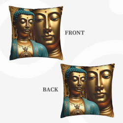 Zen Buddha Plush Pillow Cover - Okomall
