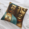 Housse de coussin en peluche Bouddha Zen - Okomall