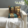Zen Buddha Plush Pillow Cover - Okomall