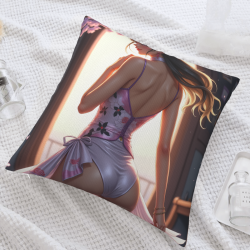 Funda de cojín de felpa de Dreamy Girl - Okomall