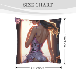 Funda de cojín de felpa de Dreamy Girl - Okomall
