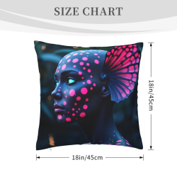 Funda de Almohada de Peluche con Niña Estelar de Ensueño - Okomall