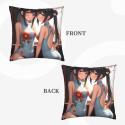 Anime Girl Plush Pillow Case - Okomall