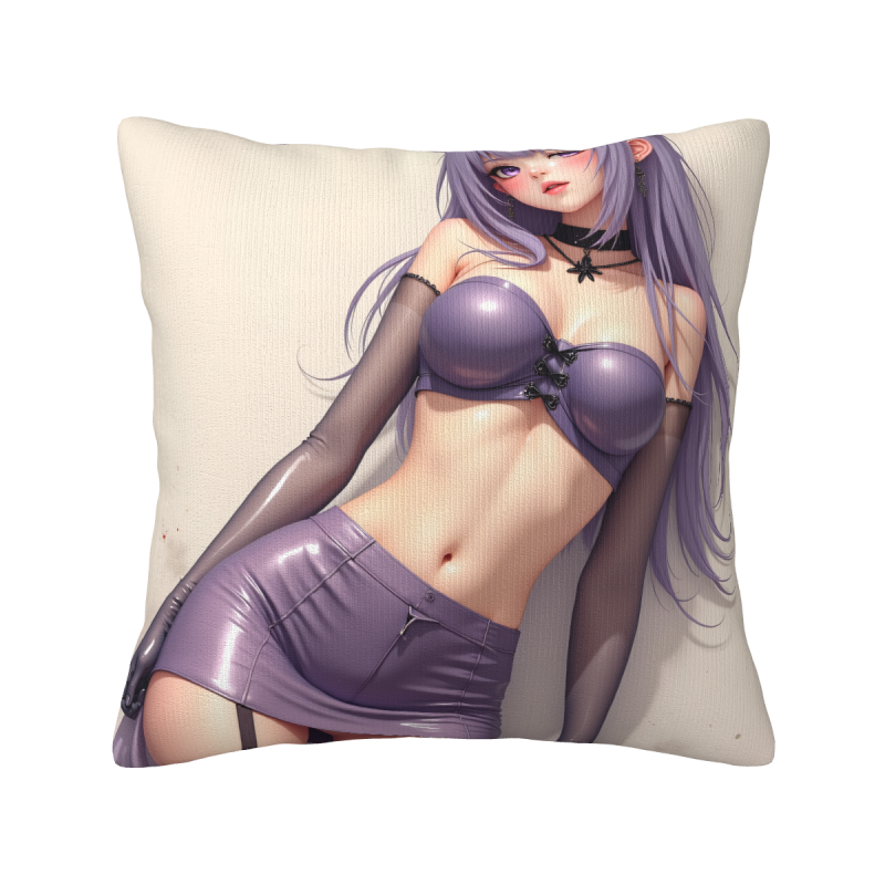 魅惑少女主題毛絨抱枕套 - Okomall