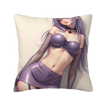 魅惑少女主題毛絨抱枕套 - Okomall