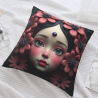 夢幻少女雙面印花毛絨抱枕套 - Okomall