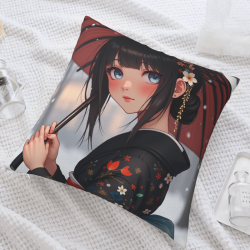 日系少女抱枕套 - 夢幻櫻花少女 | OKOMALL
