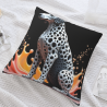 Dynamic Flames Plush Pillow Cover - Okomall