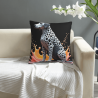 Dynamic Flames Plush Pillow Cover - Okomall