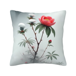 Ink Landscape Plush Pillow Cover - Okomall
