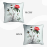 Taie d'oreiller en peluche avec motif de paysage de montagne à l'encre - Okomall