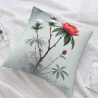 Taie d'oreiller en peluche avec motif de paysage de montagne à l'encre - Okomall