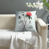 Taie d'oreiller en peluche avec motif de paysage de montagne à l'encre - Okomall