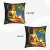 Housse de coussin en peluche à motif de forêt zen - Okomall