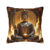 Funda de cojín de peluche con imagen de Buda Zen - Okomall