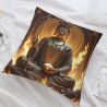 Cuscino in peluche con immagine di Buddha Zen - Okomall
