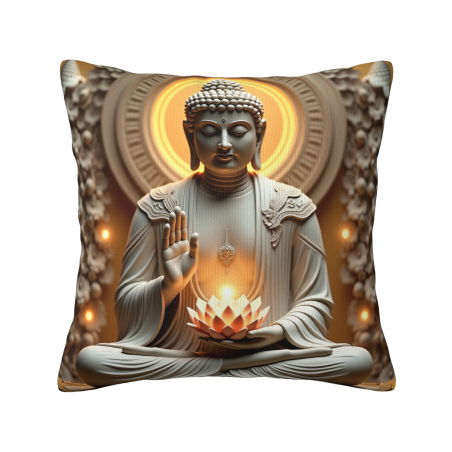 Zen Light Aura Plush Pillow Cover - Okomall