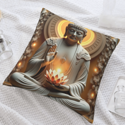 Zen Light Aura Plush Pillow Cover - Okomall