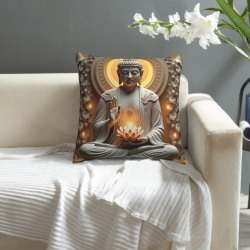 Cuscino in peluche con motivo zen di alone - Okomall