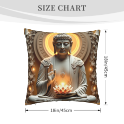 Zen-Halo-Plüsch-Kissenbezug - Okomall