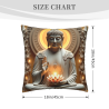 Zen Light Aura Plush Pillow Cover - Okomall