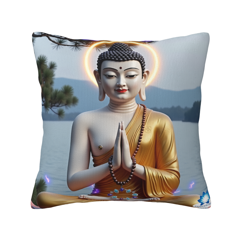 Copri-cuscino Buddha Zen - 18x18 pollici | Okomall