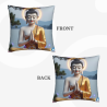 禅仏 クッションカバー - 18x18インチ | Okomall