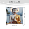 Copri-cuscino Buddha Zen - 18x18 pollici | Okomall